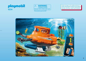 Handleiding Playmobil set 9234 Waterworld Duikboot met onderwatermotor