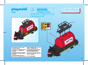 Mode d’emploi Playmobil set 6309 Train Wagon-citerne
