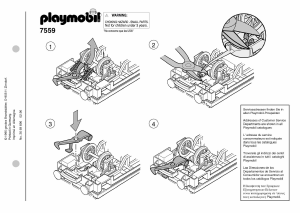 Bedienungsanleitung Playmobil set 7559 Train Zughaken Zubehör
