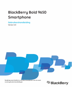 Handleiding BlackBerry Bold 9650 Mobiele telefoon