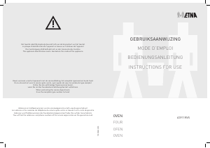 Mode d’emploi ETNA A3911RVS Four