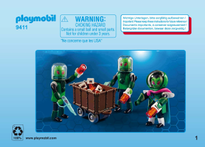 Kullanım kılavuzu Playmobil set 9411 Super 4 Sykronian