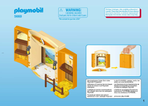 Mode d’emploi Playmobil set 5660 Riding Stables Play box - Horses