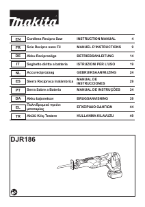 Bedienungsanleitung Makita DJR186 Säbelsäge