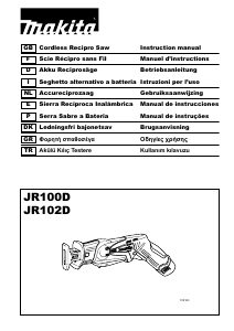 Manual Makita JR100D Reciprocating Saw