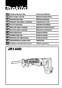 Manual Makita JR140D Reciprocating Saw