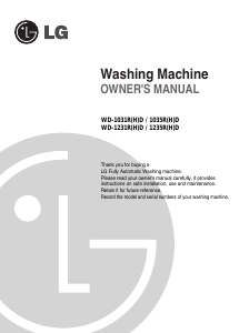 Manual LG WD-1031RD Washing Machine