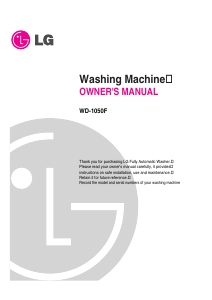 Handleiding LG WD-1050F Wasmachine