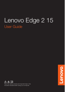 Bruksanvisning Lenovo Edge 2 15 Bärbar dator