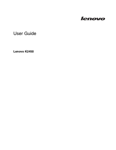 Manual Lenovo K2450 Laptop