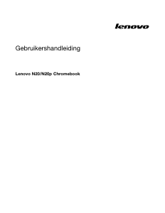 Handleiding Lenovo N20p Chromebook Laptop