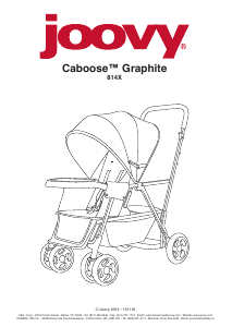 Manual de uso Joovy Caboose Graphite Cochecito