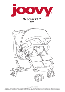 Mode d’emploi Joovy Scooter X2 Poussette