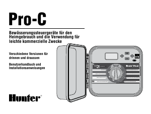 Bedienungsanleitung Hunter Pro-C Bewässerungscomputer
