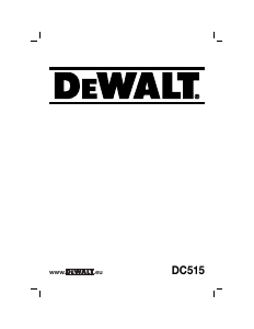 Käyttöohje DeWalt DC515 Pölynimuri