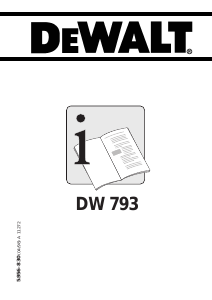 Manual de uso DeWalt DW793 Aspirador