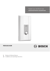 Kullanım kılavuzu Bosch RDE182141M Buhar kazanı