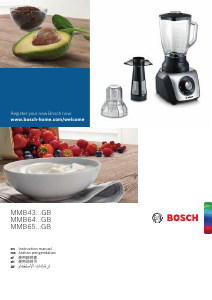 Manual Bosch MMB43G3BGB Blender