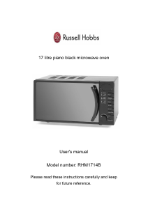 Bruksanvisning Russell Hobbs RHM1714B Mikrovågsugn
