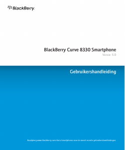 Handleiding BlackBerry Curve 8330 Mobiele telefoon