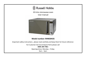 Handleiding Russell Hobbs RHM2042S Magnetron