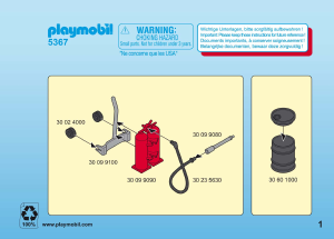 Mode d’emploi Playmobil set 5367 Rescue Pompier avec combinaison de feu