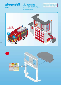 Mode d’emploi Playmobil set 9052 Rescue Mega set pompiers