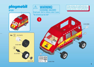 Mode d’emploi Playmobil set 9125 Rescue Brigade Cynophile