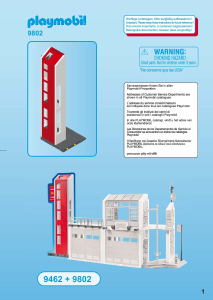 Manuale Playmobil set 9802 Rescue Torre di esercitazione con allarme