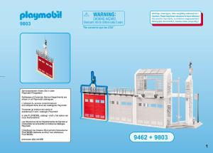 Mode d’emploi Playmobil set 9803 Rescue Porte supplémentaire pour Caserne de pompiers