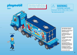 Manual Playmobil set 5091 Promotional Playmobil-truck 15 years funpark