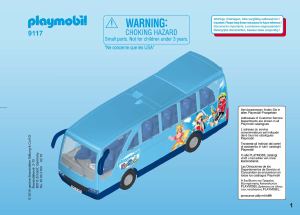 Instrukcja Playmobil set 9117 Promotional Fun Park Autobus Szkolny