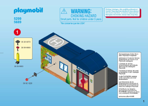 Manual Playmobil set 5689 Police Take along police station