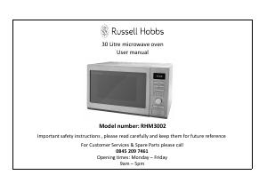 Handleiding Russell Hobbs RHM3002 Magnetron