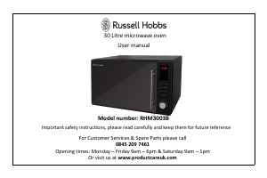 Handleiding Russell Hobbs RHM3003B Magnetron