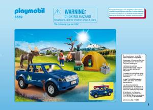 Handleiding Playmobil set 5669 Leisure Avontuurlijk kamperen