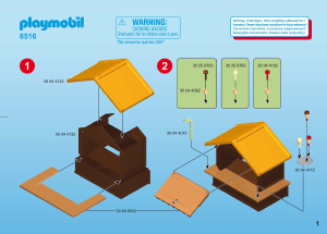 Handleiding Playmobil set 6516 Leisure Vakantieparkkraampje