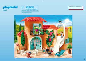 Manual Playmobil set 9420 Leisure Casa de Praia