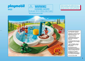 Manual Playmobil set 9422 Leisure Piscina