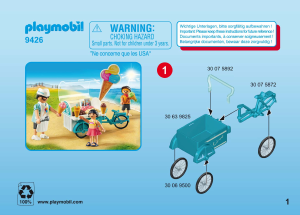 Manual Playmobil set 9426 Leisure Carucior cu inghetata