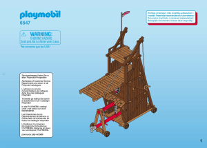 Instrukcja Playmobil set 6547 Knights Wieża oblężnicza