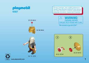Instrukcja Playmobil set 6587 Knights Dowódca walecznych krasnoludów