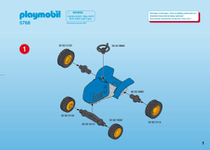 Bedienungsanleitung Playmobil set 5768 Farm Bauer mit Traktor