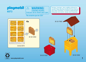 Mode d’emploi Playmobil set 6573 Farm Apiculteur et ruche