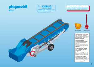 Handleiding Playmobil set 6576 Farm Mobiele transportband