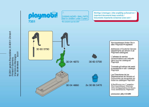 Manual Playmobil set 7351 Farm Water trough