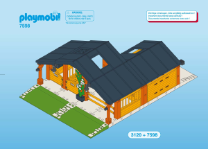 Handleiding Playmobil set 7598 Farm Uitbreiding voor manege