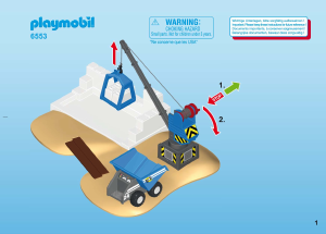 Mode d’emploi Playmobil set 6553 Construction Plateforme de chantier