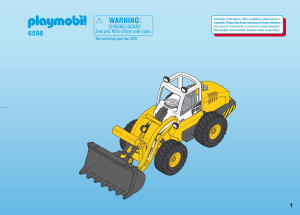 Manuale Playmobil set 6598 Construction Ruspa con benna