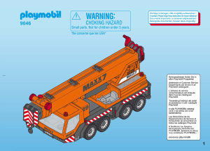 Mode d’emploi Playmobil set 9046 Construction Grue mobile géante